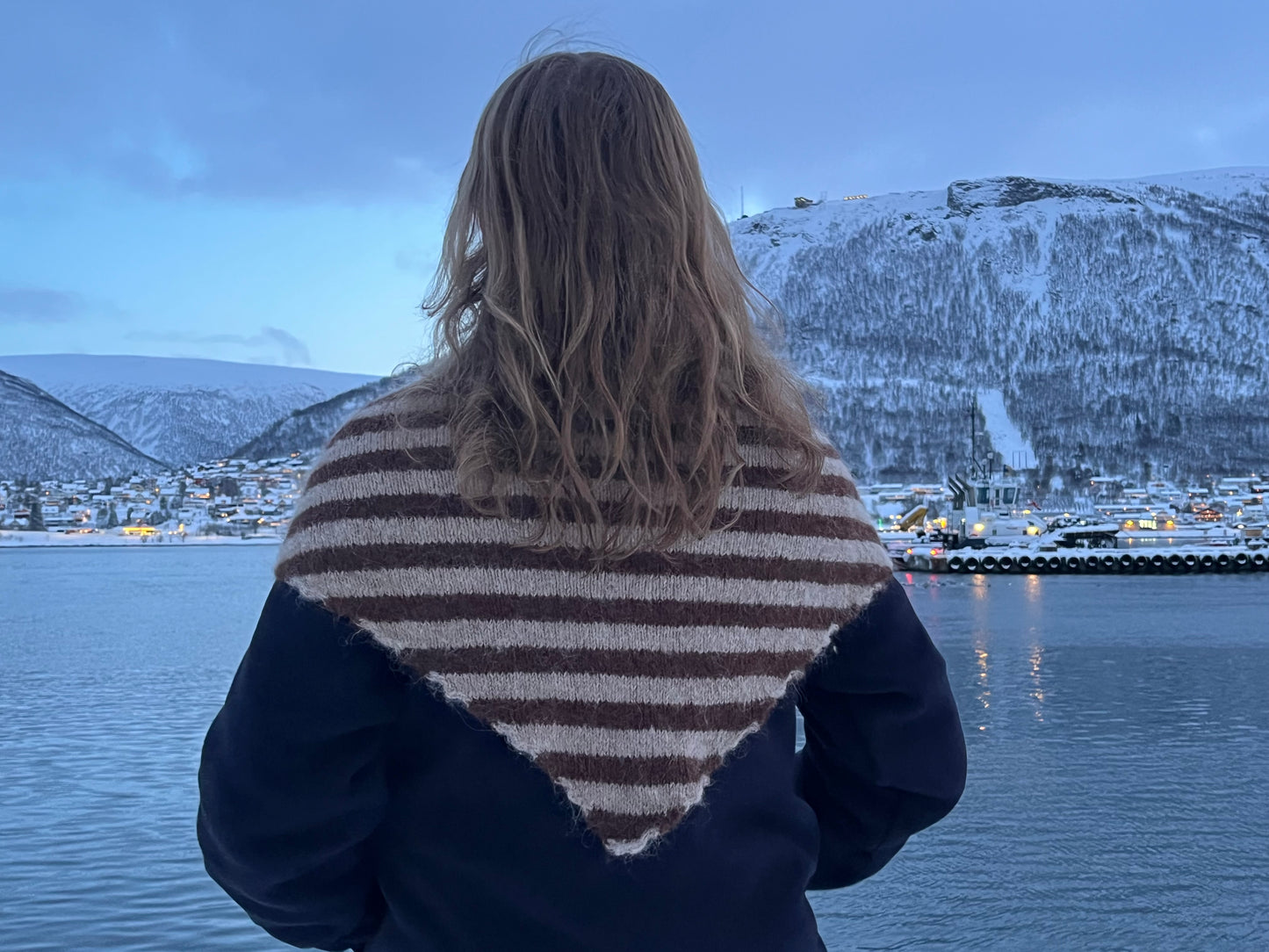 custom XL triangle scarf