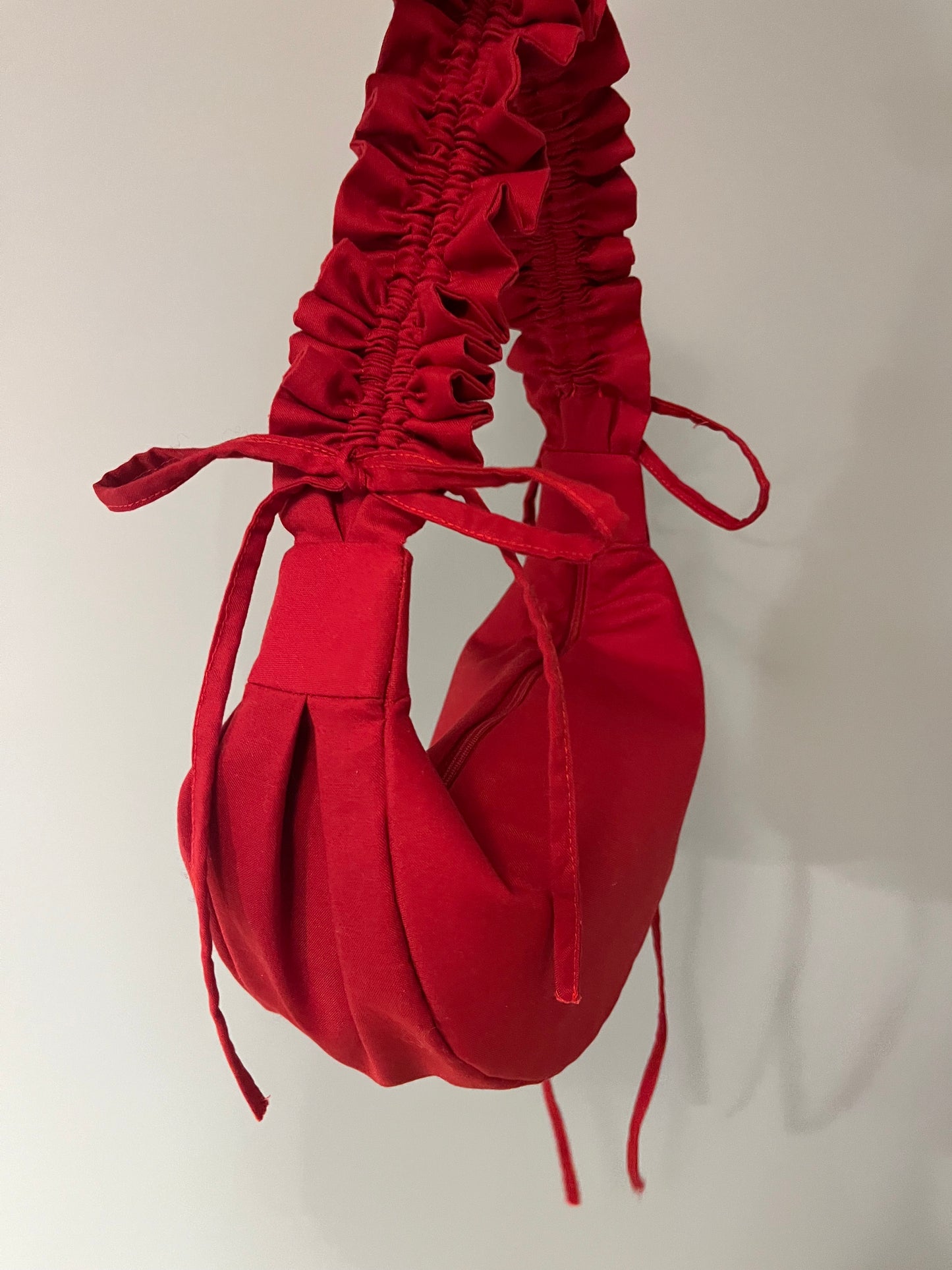 scrunchie bag red