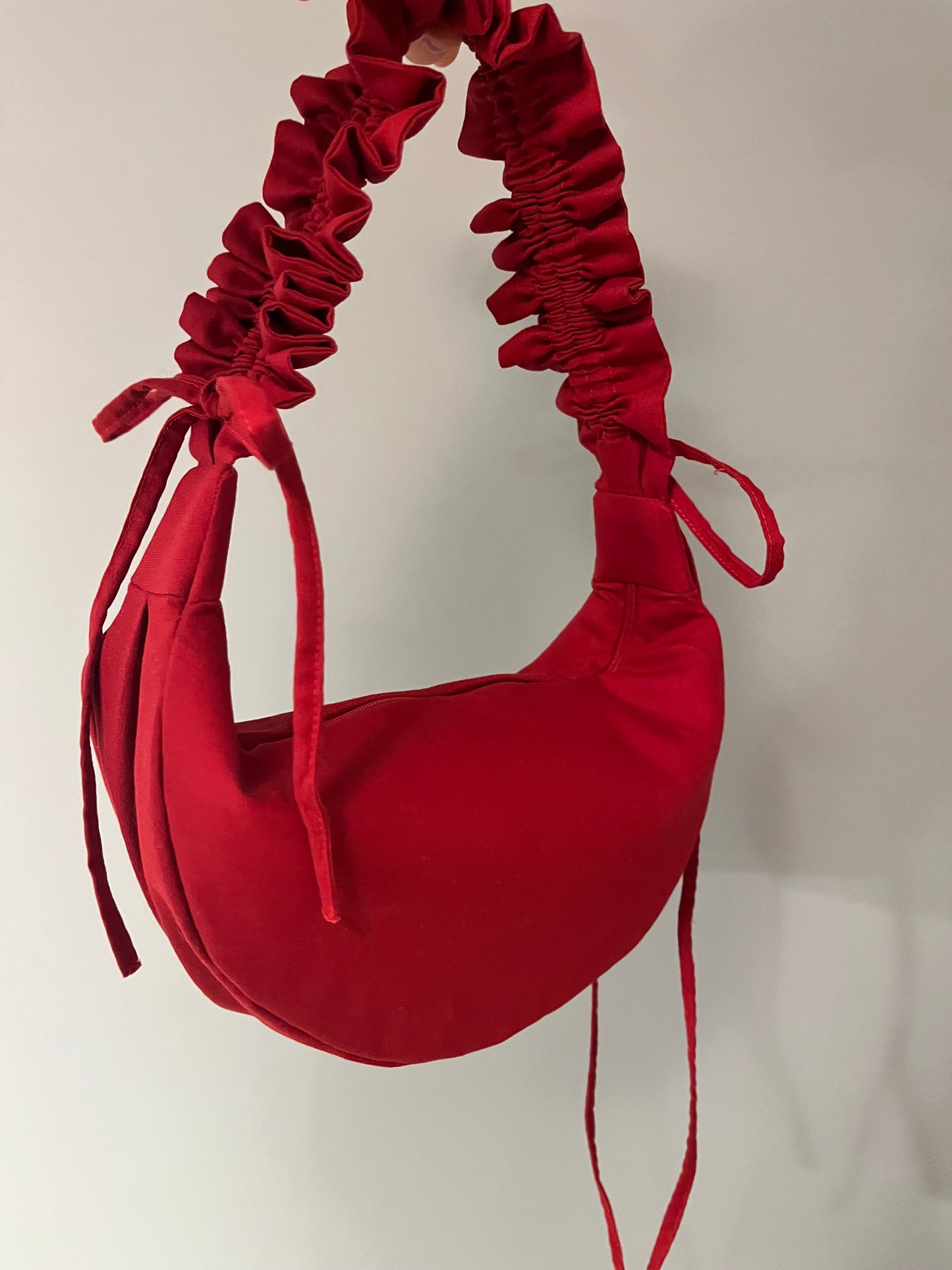 scrunchie bag red