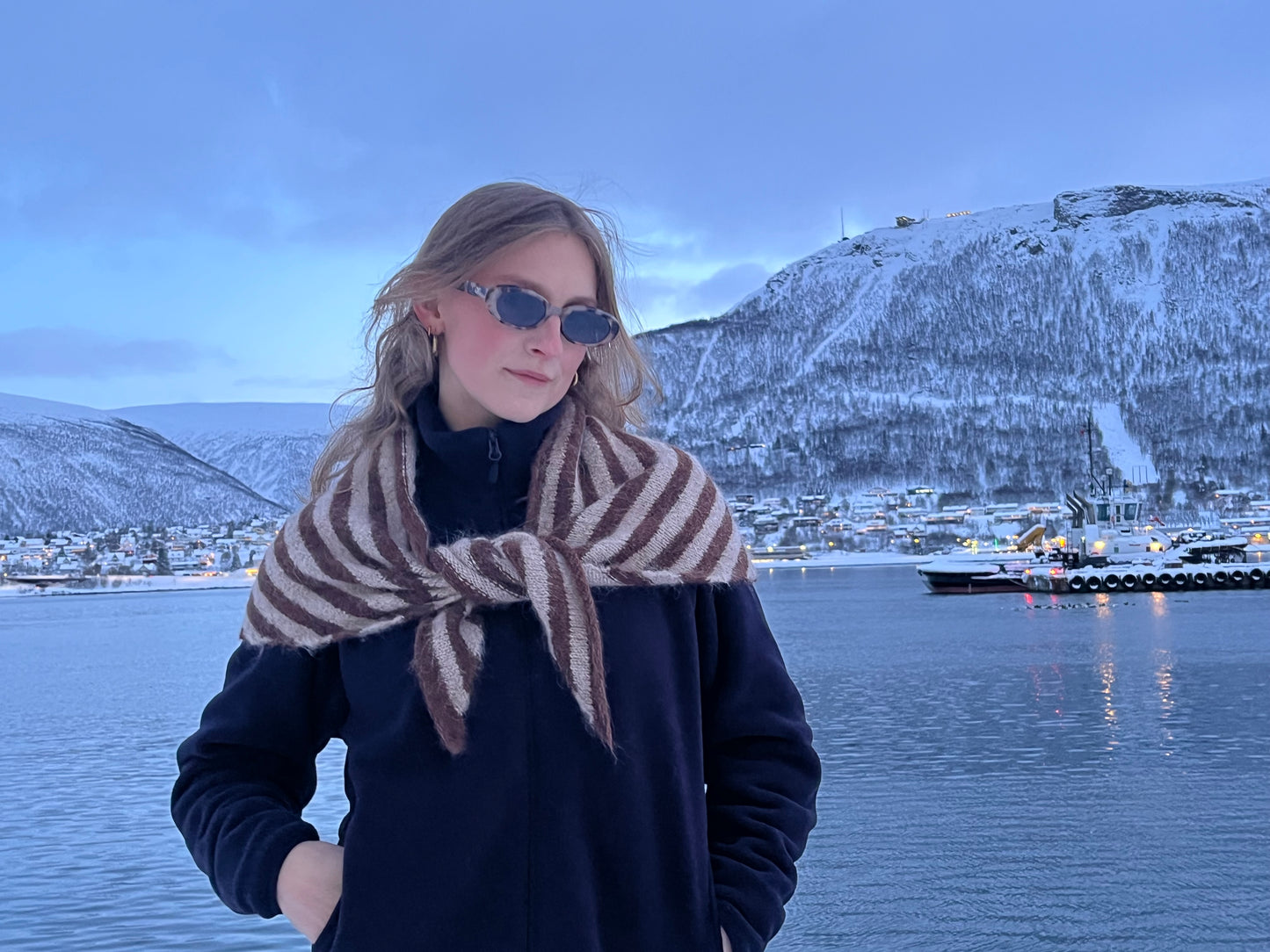 custom XL triangle scarf