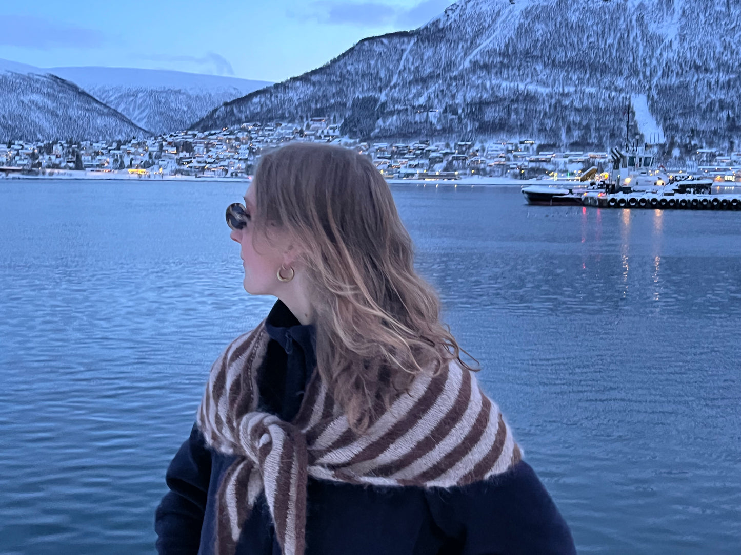 custom XL triangle scarf